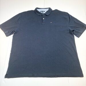 Tommy Hilfiger Men's Navy Blue Classic Fit Cotton Polo Shirt Big & Tall 4XL